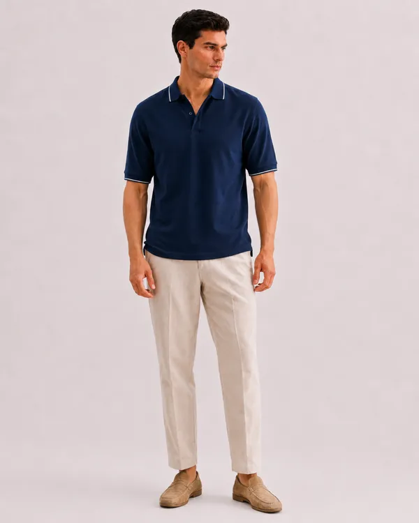 Navy_Blue_Cotton_Relaxed_Fit_Half_Sleeve_Polo_T-Shirt_For_Men