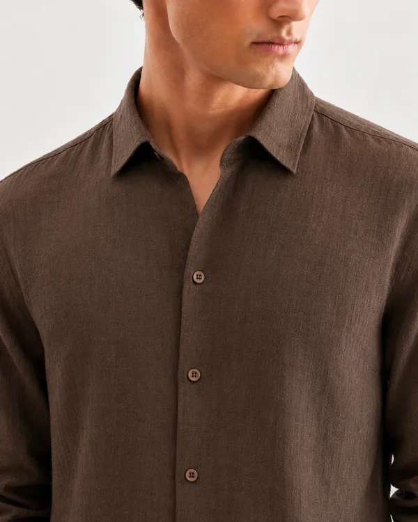 Brown_Linen_Regular_Fit_Full_Sleeve_Casual_Shirt_For_Men