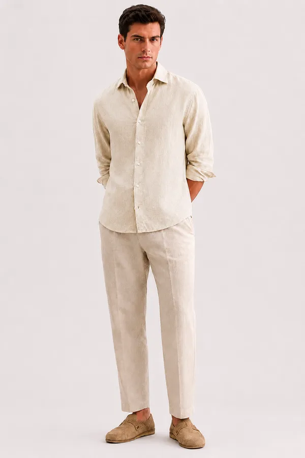 Beige_Linen_Slim_Fit_Full_Sleeve_Shirt_For_Men