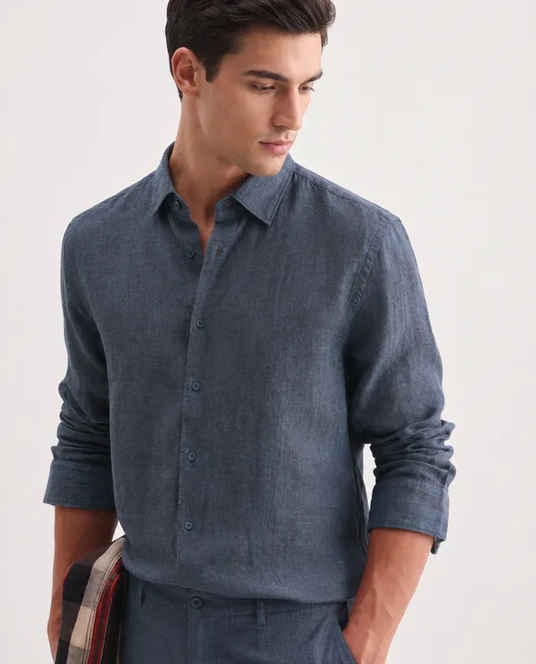 Blue_Linen_Regular_Fit_Full_Sleeve_Casual_Shirt_For_Men