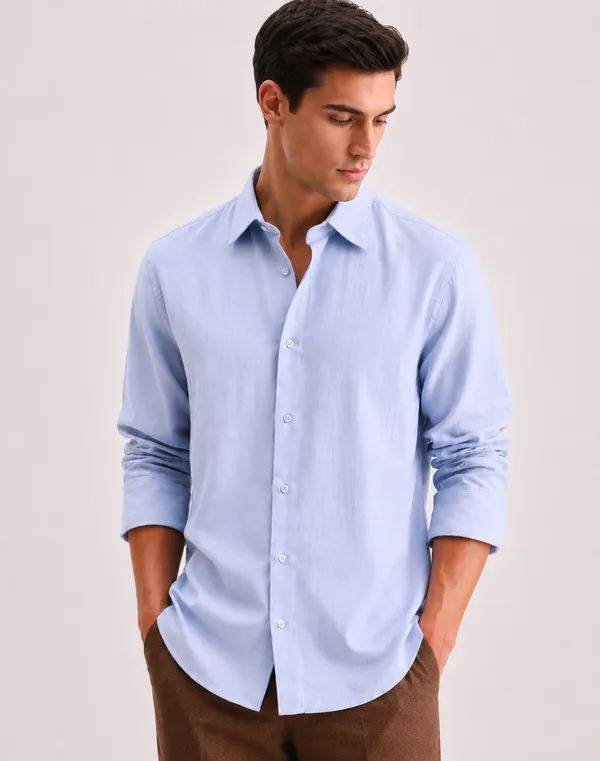 Light_Blue_Cotton_Regular_Fit_Formal_Shirt_For_Men