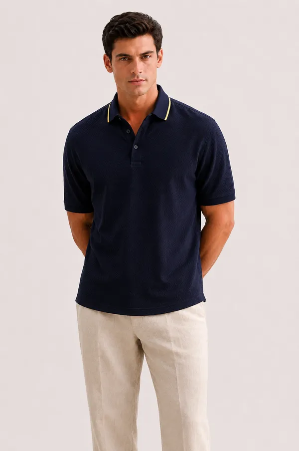 Navy_Blue_Cotton_Slim_Fit_Half_Sleeve_Polo_T-Shirt_For_Men