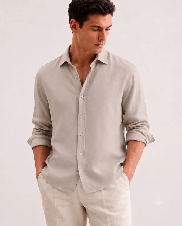 Beige_Linen_Cotton_Regular_Fit_Full_Sleeve_Casual_Shirt_For_Men