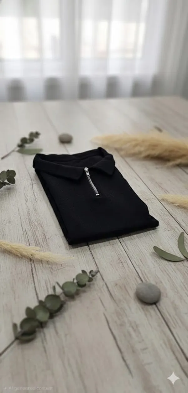 BlackEgals_Men_Textured_Half-Zip_Polo_T-Shirt_Combo_–_Premium_Casual_Wear