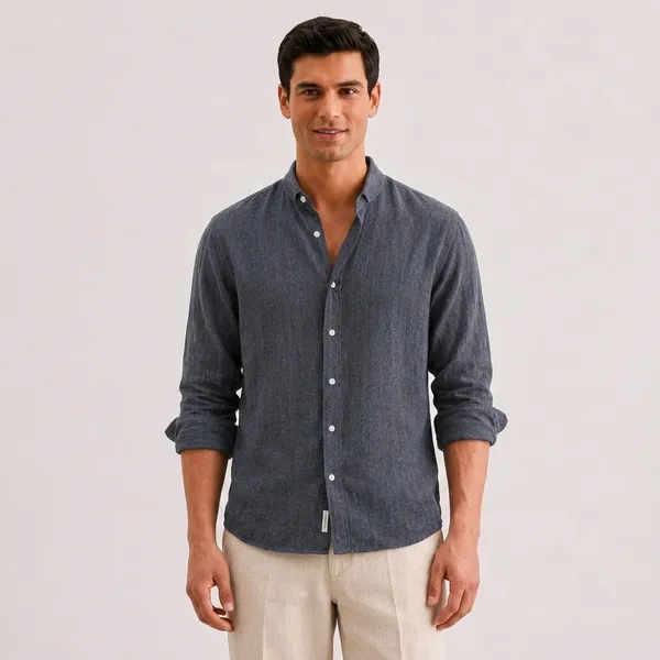 Blue_Linen_Regular_Fit_Full_Sleeve_Striped_Shirt_For_Men