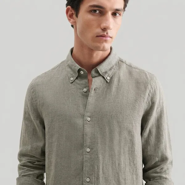 Grey_Linen_Regular_Fit_Shirt_For_Men