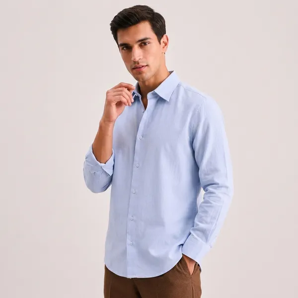 Light_Blue_Cotton_Regular_Fit_Formal_Shirt_For_Men