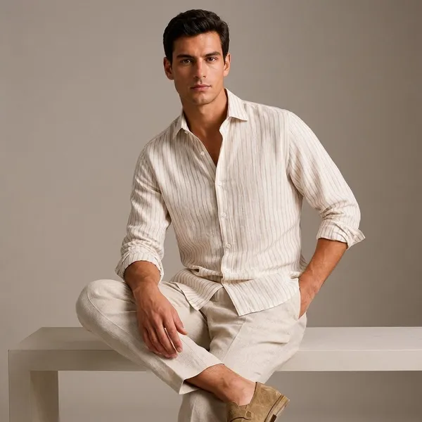 Beige_Linen_Regular_Fit_Striped_Shirt_For_Men