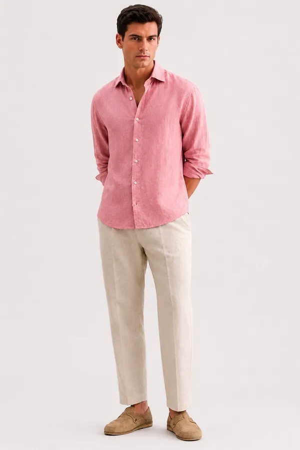 Pink_Irish_Linen_Tailored_Fit_Full_Sleeve_Casual_Shirt_For_Men