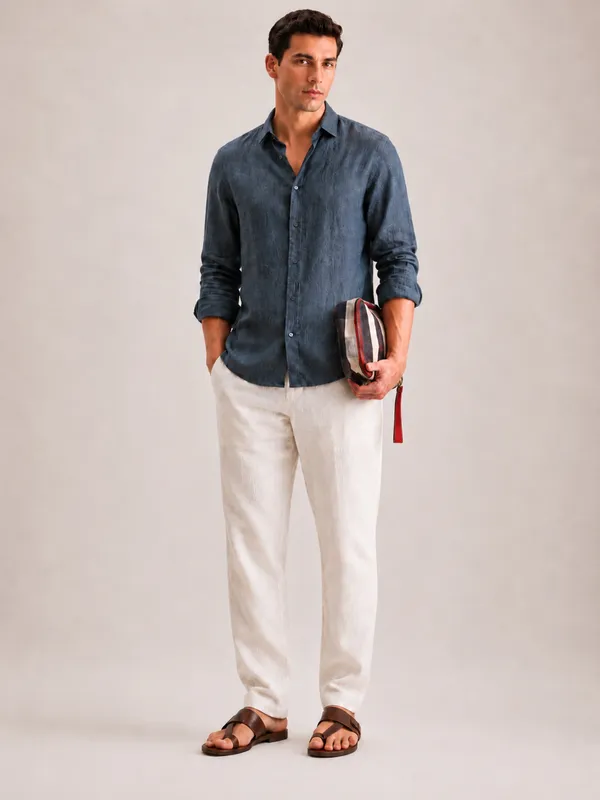 Blue_Linen_Regular_Fit_Full_Sleeve_Casual_Shirt_For_Men