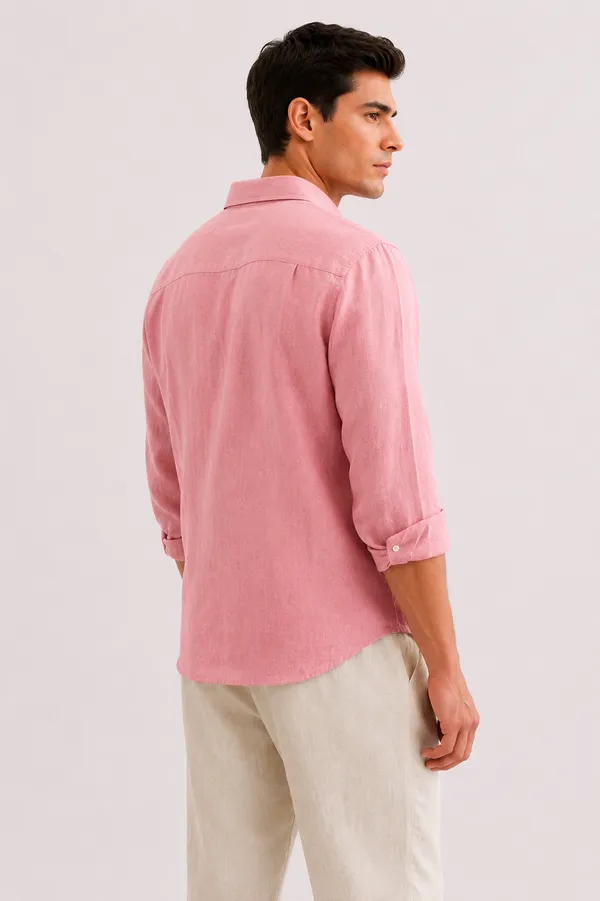 Pink_Irish_Linen_Tailored_Fit_Full_Sleeve_Casual_Shirt_For_Men