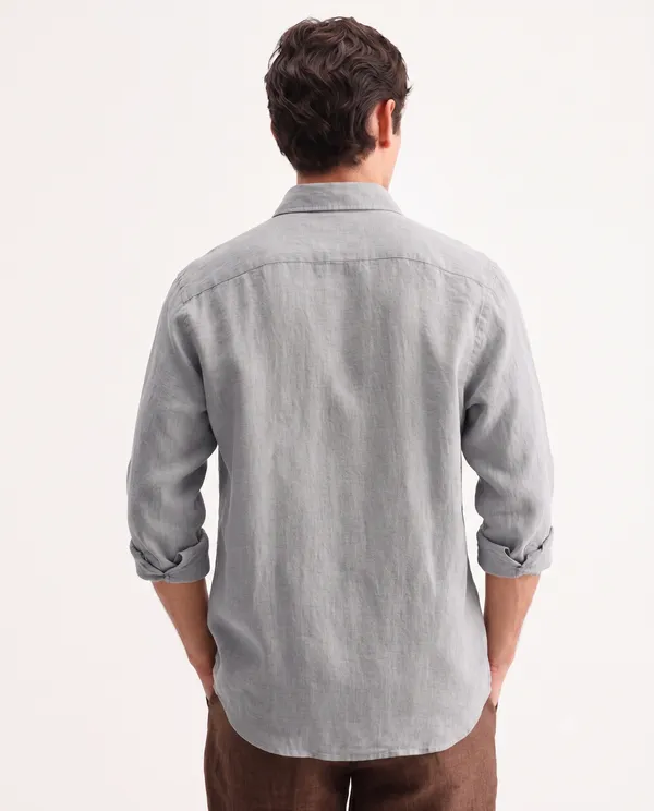 Light_Grey_Linen_Cotton_Regular_Fit_Full_Sleeve_Casual_Shirt_For_Men