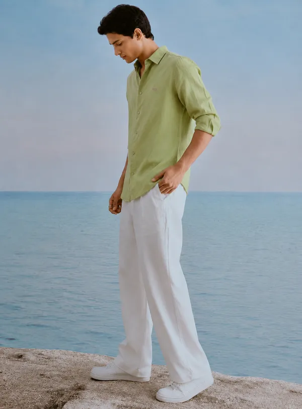 Men_Casual_Pure_Linen_Cotton_Slim_Fit_Shirt