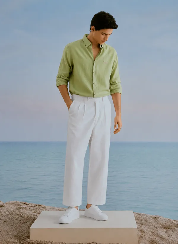 Men_Casual_Pure_Linen_Cotton_Slim_Fit_Shirt