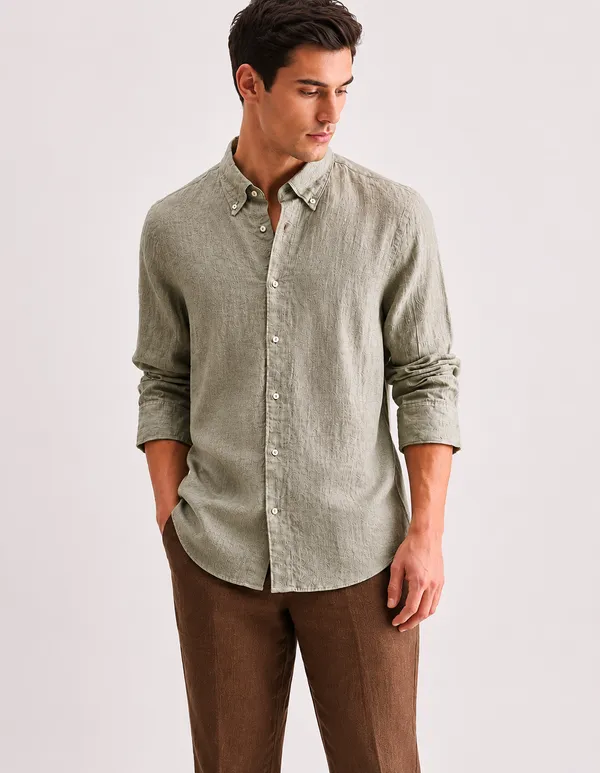 Grey_Linen_Regular_Fit_Shirt_For_Men
