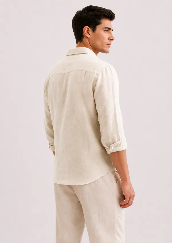 Beige_Linen_Slim_Fit_Full_Sleeve_Shirt_For_Men