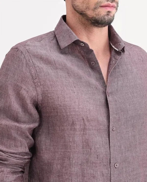 Mauve_Linen_Regular_Fit_Full_Sleeve_Casual_Shirt_For_Men