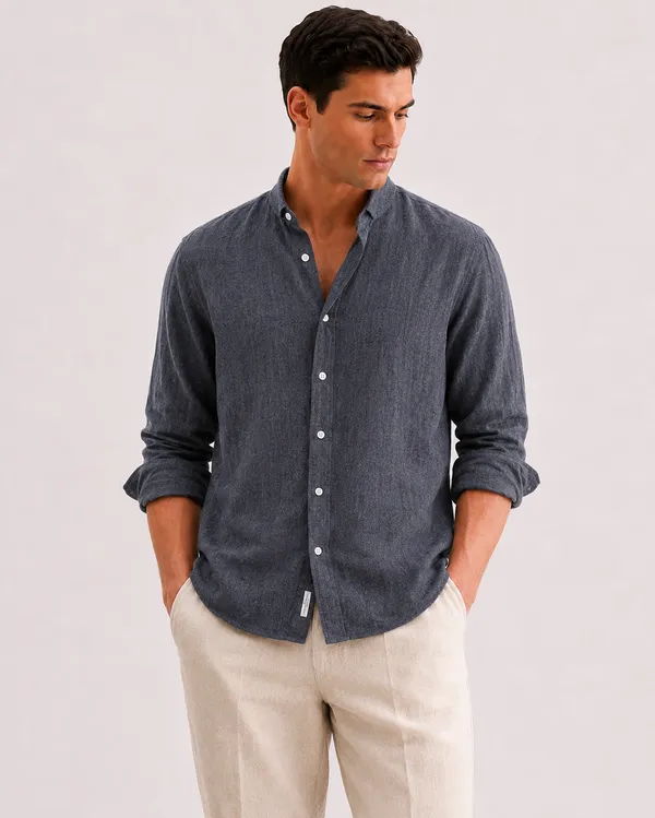 Blue_Linen_Regular_Fit_Full_Sleeve_Striped_Shirt_For_Men