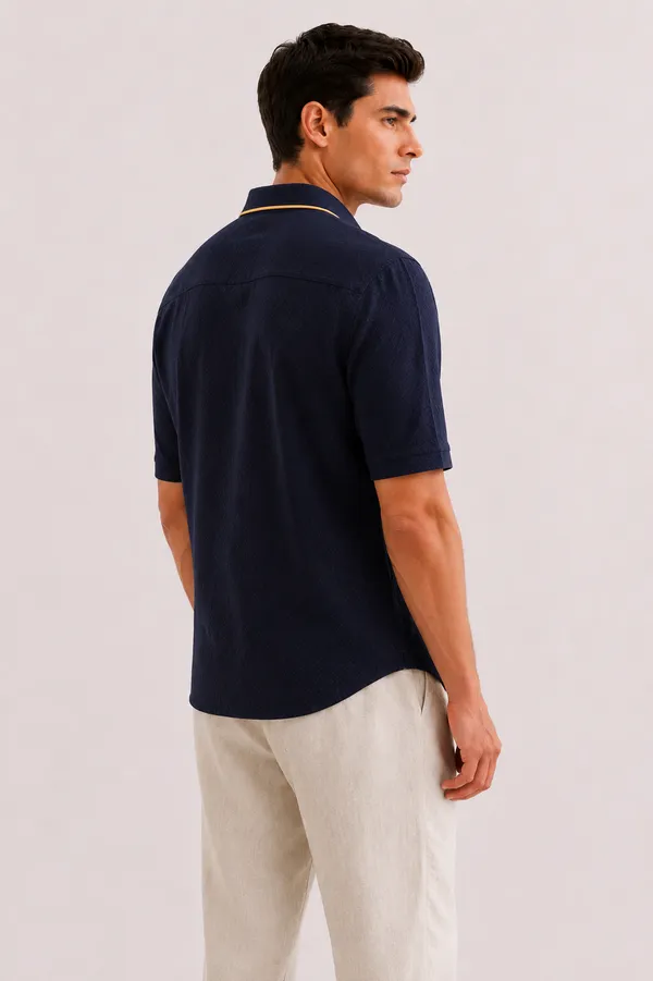 Navy_Blue_Cotton_Slim_Fit_Half_Sleeve_Polo_T-Shirt_For_Men