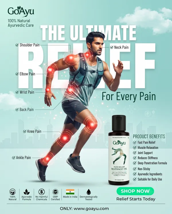 GoAyu_Pain_Relief_Massage_Oil_50ml_|_Ayurvedic_Herbal_Body_Massage_Oil_for_Joint_Pain,_Back_Pain,_Neck_Pain,_Shoulder_Pain_&_Muscle_Stiffness_|_Fast_Absorption_Formula