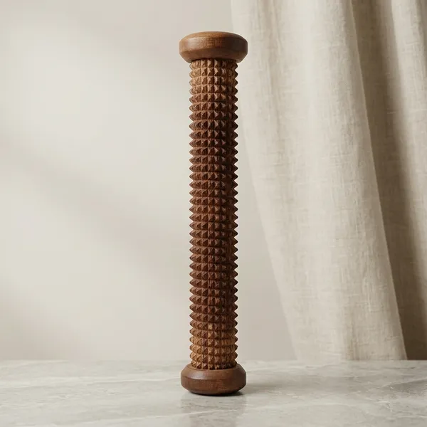 Wood_Nodule_Textured_Massage_Roller_For_Acupressure