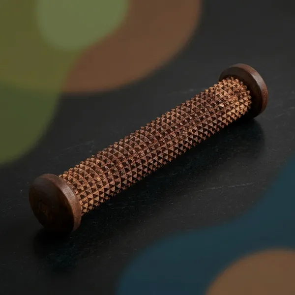 Wood_Nodule_Textured_Massage_Roller_For_Acupressure