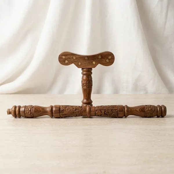 Wood_Hand_Carved_Brass_Inlay_Walking_Stick