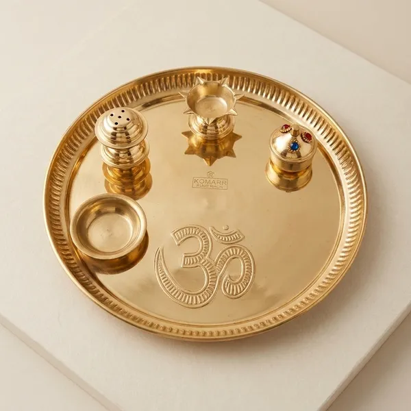 Brass_Traditional_22_Cm_Puja_Thali