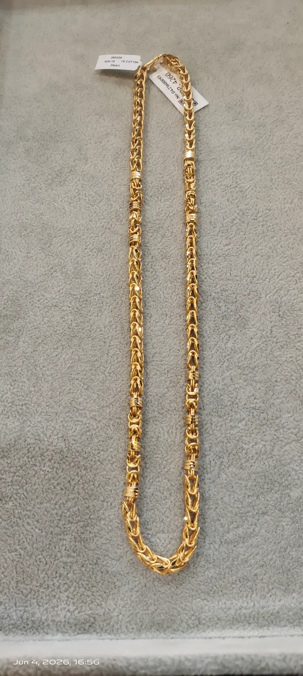 Gold_One_Gram_Plated_Byzantine_Chain_Necklace_For_Men