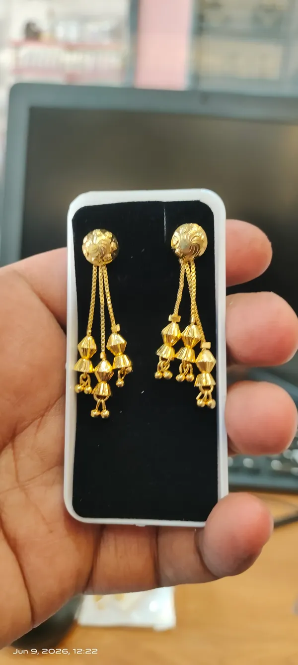 One_Gram_Gold_Plated_Tassel_Drop_Earrings_For_Women
