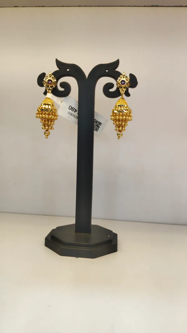 One_Gram_Gold_Plated_Jhumka_Earrings_For_Women