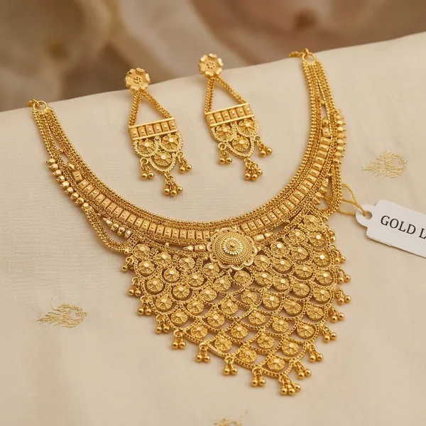 Gold_Plated_Copper_Bridal_Necklace_Set_With_Earrings_For_Women