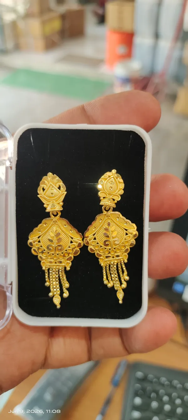 One_Gram_Gold_Plated_Filigree_Jhumka_Drop_Earrings_For_Women