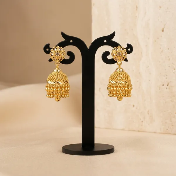 Gold_Copper_Floral_Stud_Jhumka_Earrings_For_Women