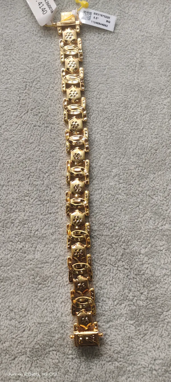 One_Gram_Gold__Plated_Designer_Bracelet_For_Men