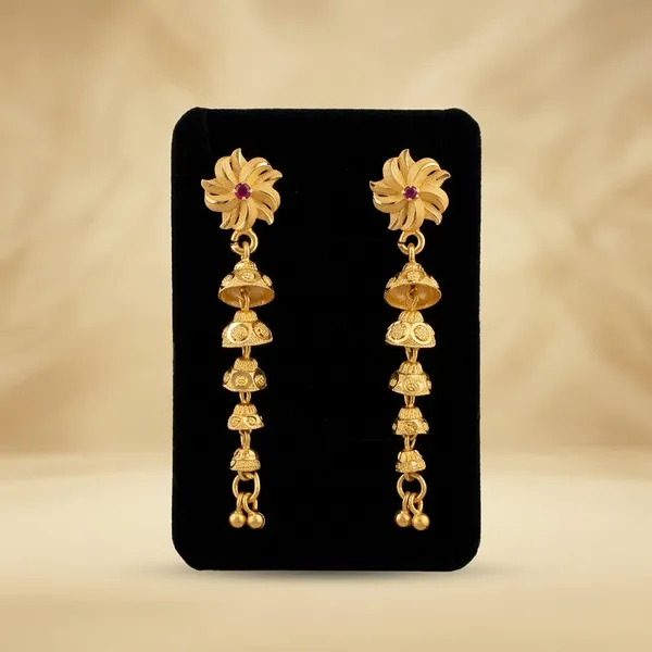 One_Gram_Gold__Plated_Floral_Dangle_Jhumka_Earrings_For_Women