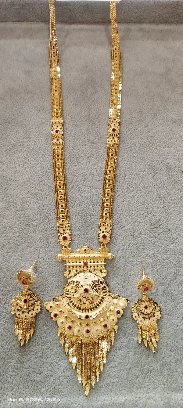 One_Gram_Gold_Plated_Peacock_Design_Necklace_Set_With_Earrings_For_Women
