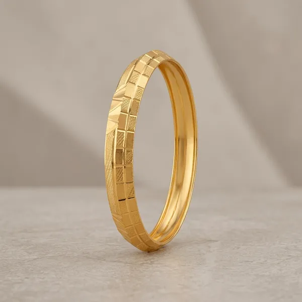Gold_Plated_Copper_Textured_Kada_For_Men
