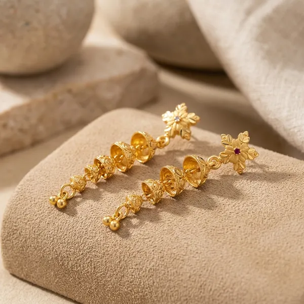 One_Gram_Gold_Plated_Floral_Jhumka_Earrings_For_Women