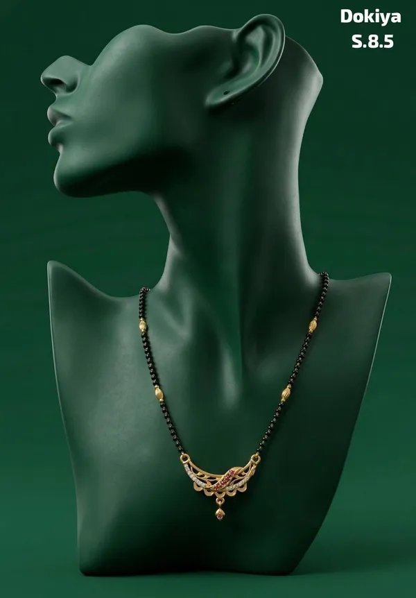 M_icro_Gold_Copper_Classic_Black_Beaded_Mangalsutra_For_Women