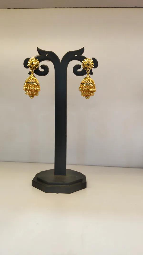 Gold_Copper_Floral_Stud_Jhumka_Earrings_For_Women