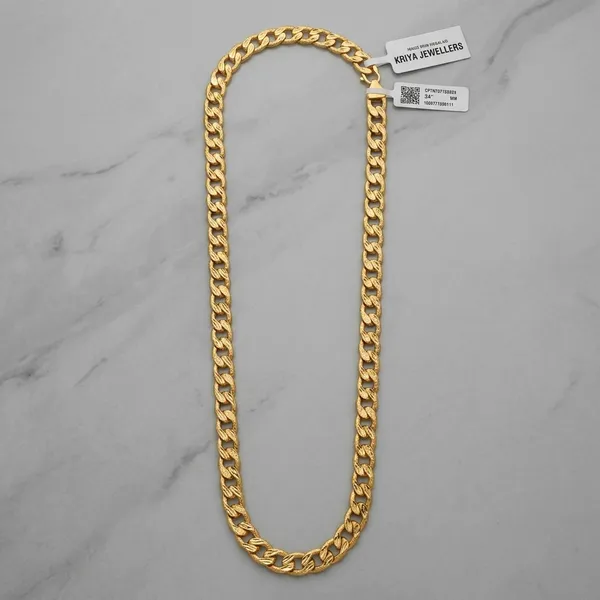 Gold_Copper_Cuban_Link_Chain_Necklace_For_Women