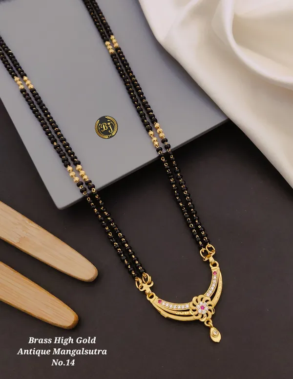 One_Gram_Gold_Plated_Antique_Mangalsutra_For_Women