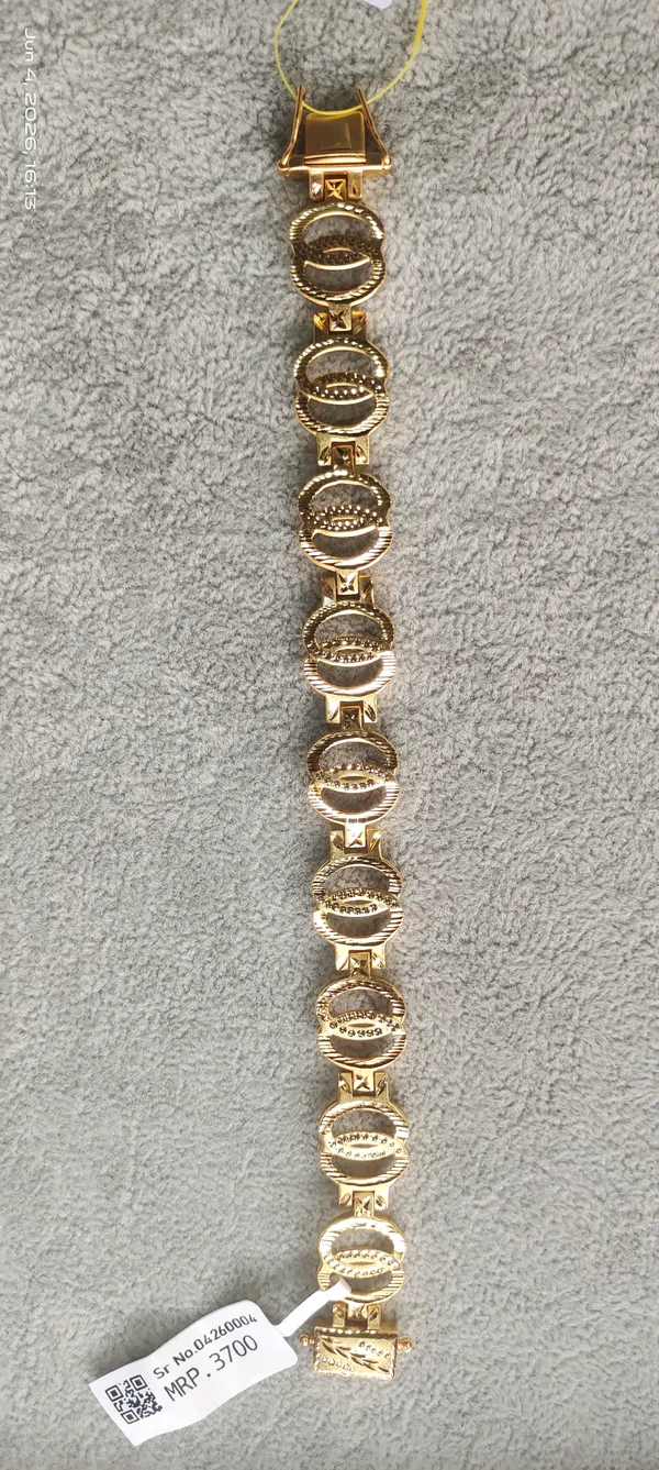 Gold_Plated_Copper_Oval_Link_Chain_Bracelet_For_Men