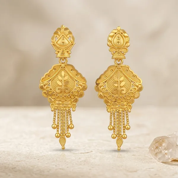 One_Gram_Gold_Plated_Filigree_Jhumka_Drop_Earrings_For_Women