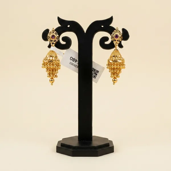 One_Gram_Gold_Plated_Jhumka_Earrings_For_Women