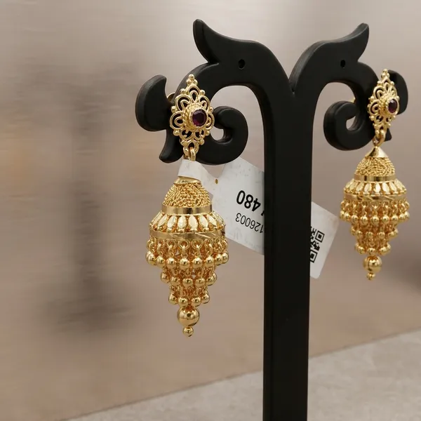 One_Gram_Gold_Plated_Jhumka_Earrings_For_Women