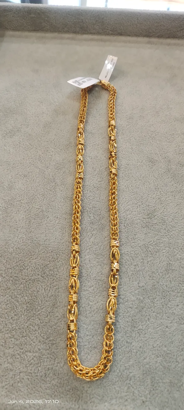 Gold-Plated_Decorative_Link_Chain_Necklace_For_Men