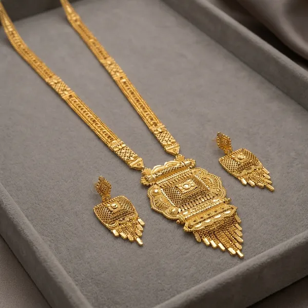One_Gram_Gold__Plated_Traditional_Long_Necklace_Set_For_Women