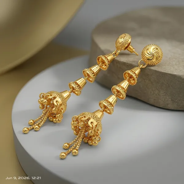 Gold_Copper_Jhumka_Style_Drop_Earrings_For_Women